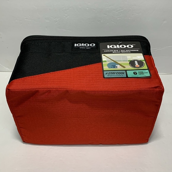 Igloo Insulated 6 Can Hard Liner Square Cooler Bag NWT - Picture 9 of 11